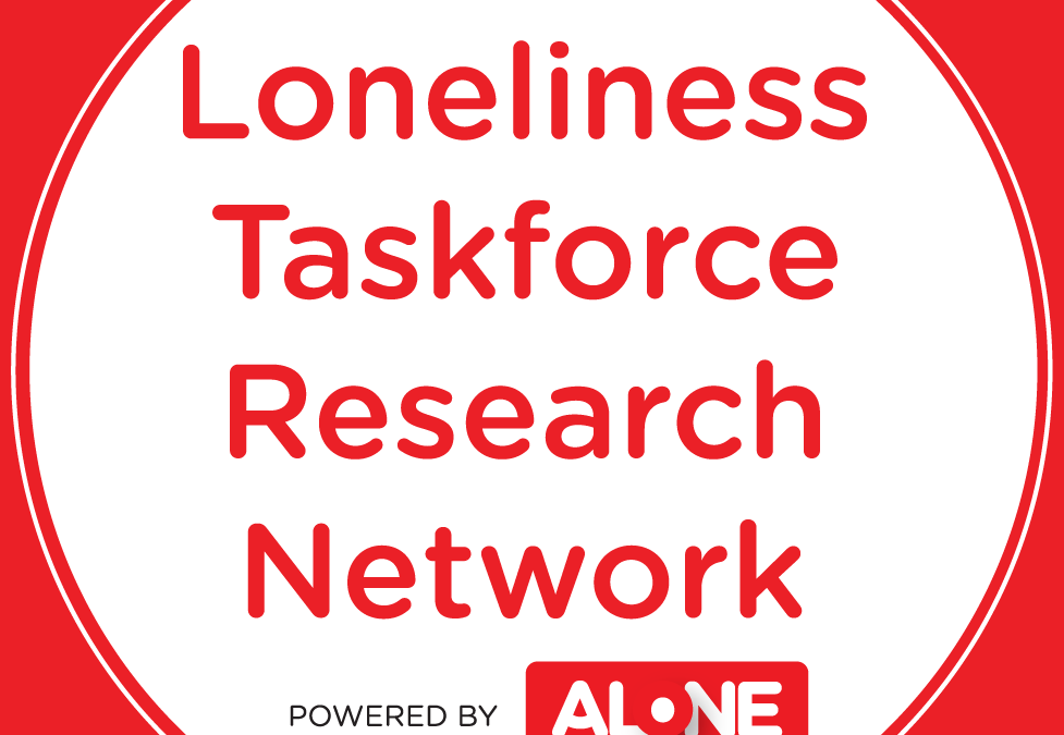 Logo: Loneliness Taskforce Research Network, powered by ALONE — You're Not Alone