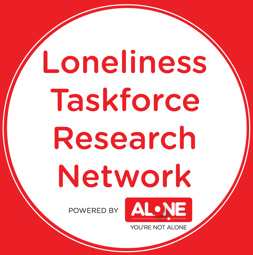 Logo: Loneliness Taskforce Research Network, powered by ALONE — You're Not Alone