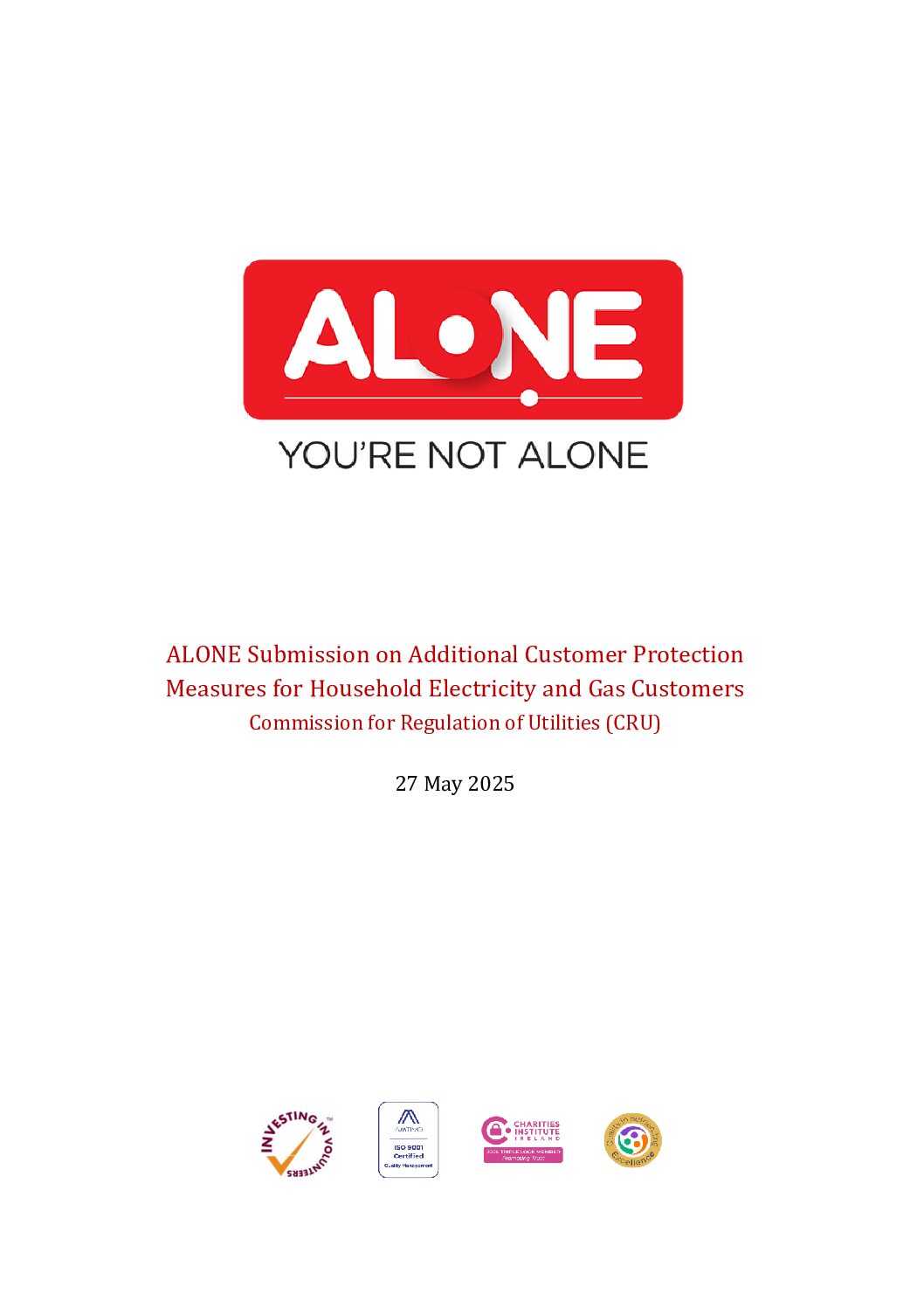 25.07.22_ALONE_Submission CRU Feedback Letter document cover